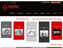 Tablet Screenshot of ameristarmfg.com